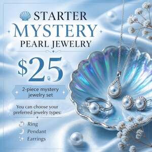 Starter Mystery 2-Piece Pearl Jewelry Set